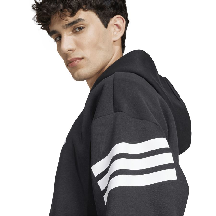 Hoodie Future Icons 3-Stripes felpa uomo con zip e cappuccio Adidas | JD4827X